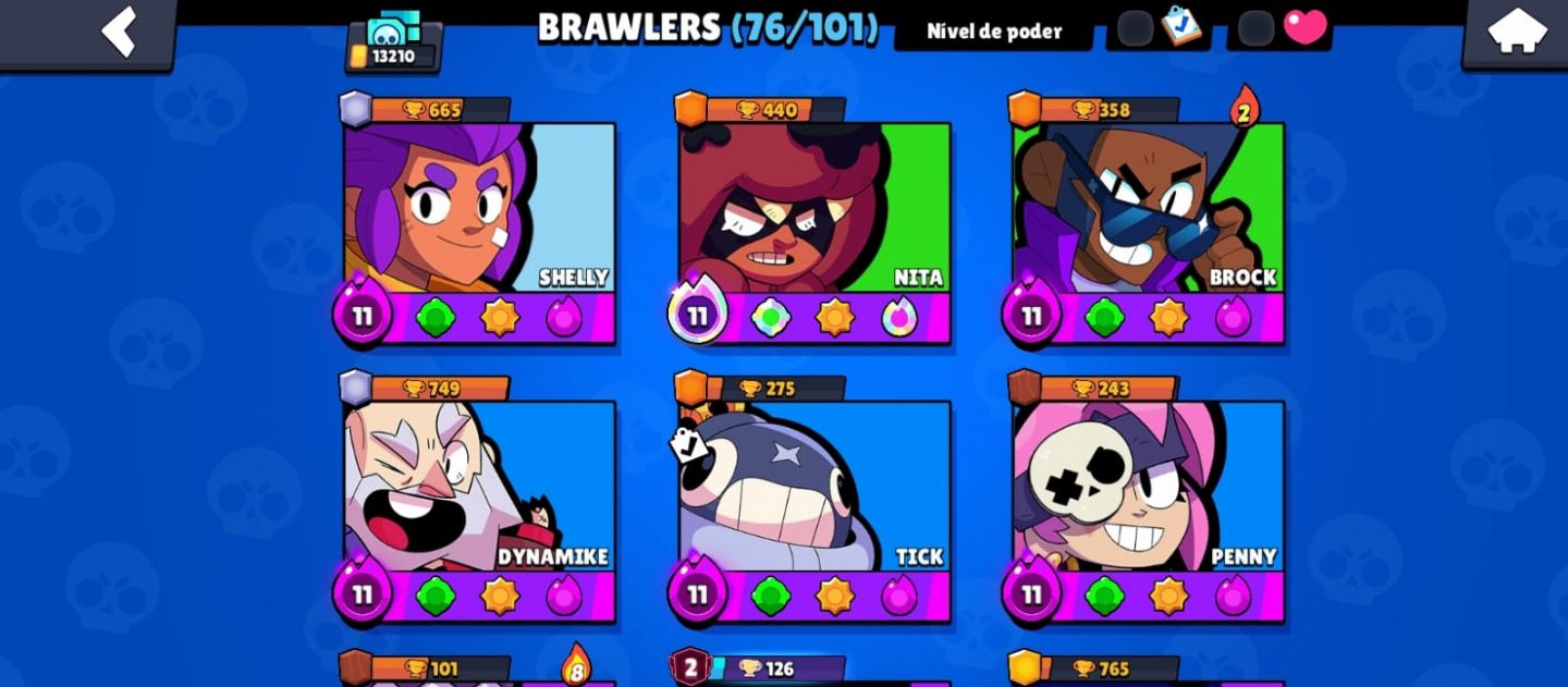 Conta braw de 2025 com otimos recursos ,27863 troféus e skins (aceito ofertas )