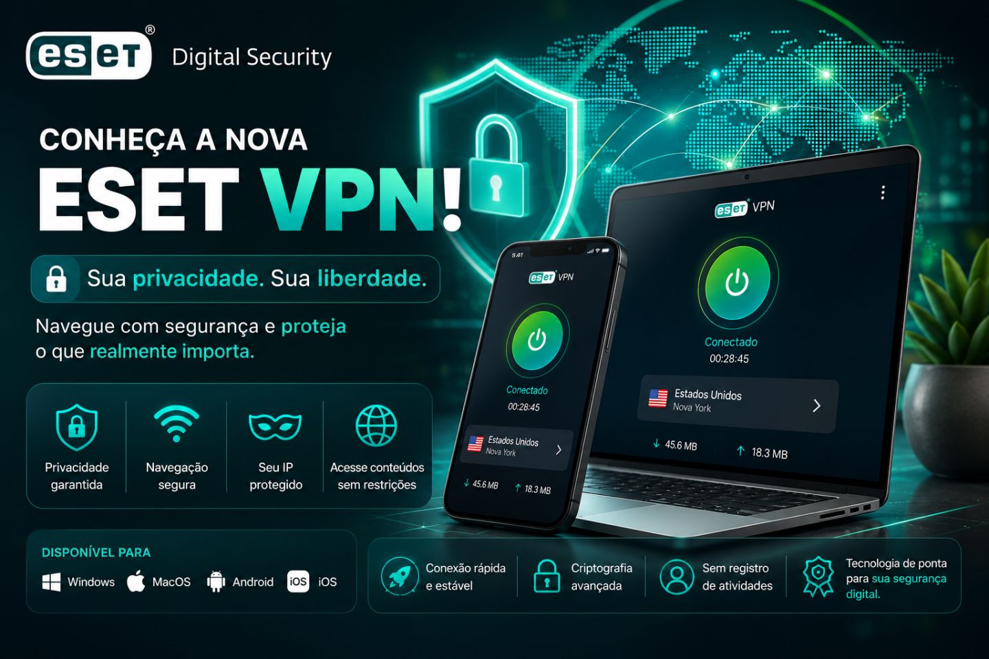 ESET VPN ( chave de ativação digital 30 dias)