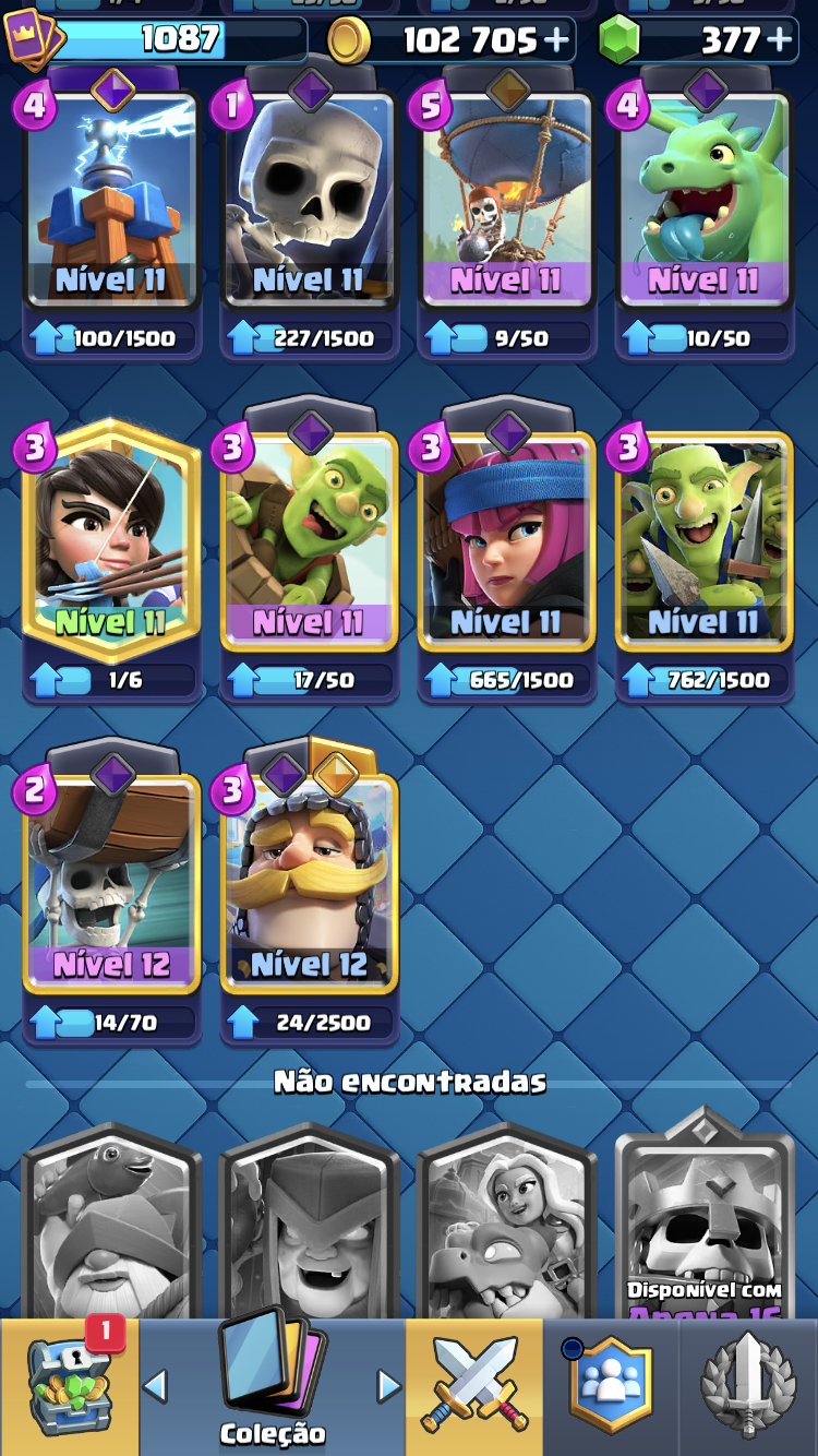 CONTA DE CLASH ROYALE ARENA 15|CUSTO BENEFÍCIO