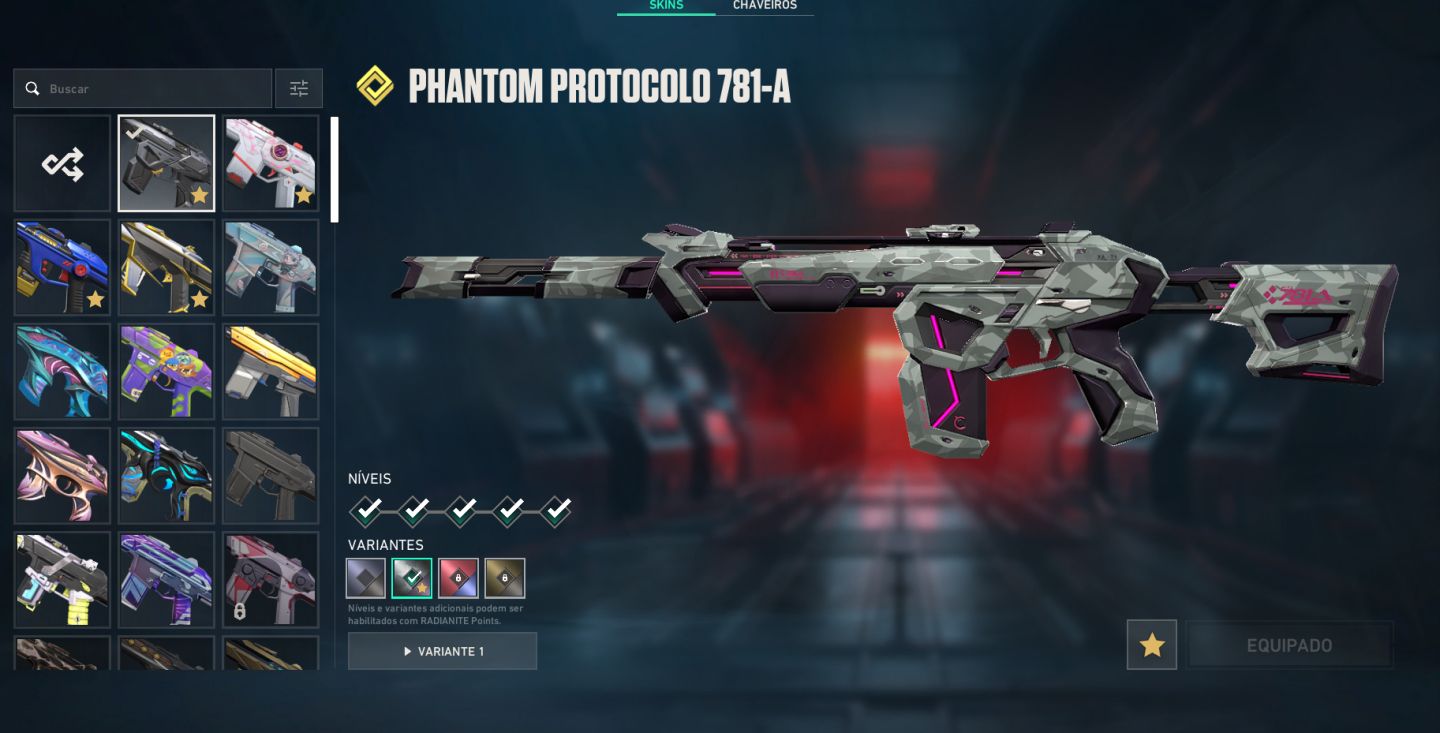 CONTA VALORANT NVL 461 + FACA VCT/LOCKIN + MAIS DE 50 SKINS COMPRADAS