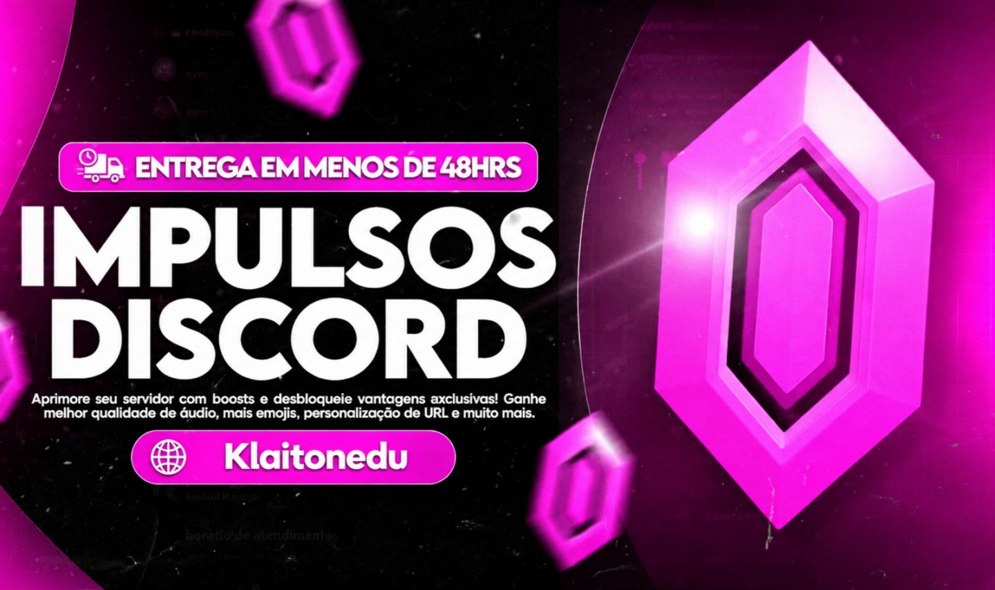 (PROMOÇÃO) Impulso no Seu Servidor Discord | Boost Impulsos 1 Mês & 3 Meses