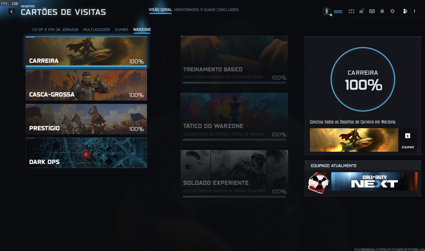 CONTA COD WARZONE: APARIÇÃO, COLLABS E BLACKCELLS, LEVEL 1000, NEXUS, BOREAL...