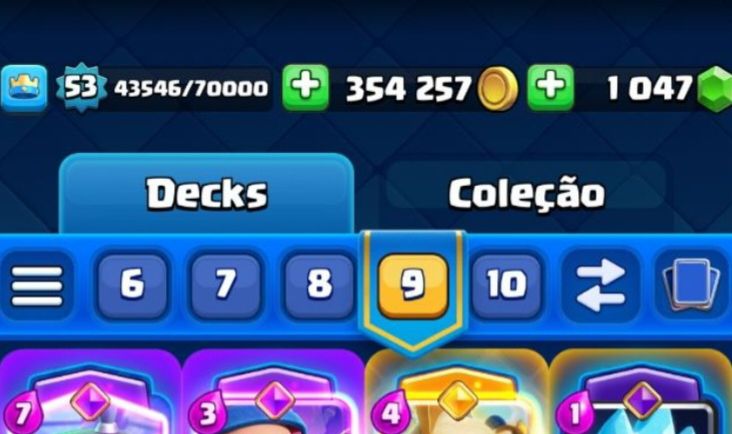 Conta Clash Royale, 10k de Trofeu, 14 Evolução e muita Carta