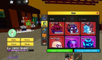 Conta blox fruits lvl 2800 para iniciante com 4 frutas miticas