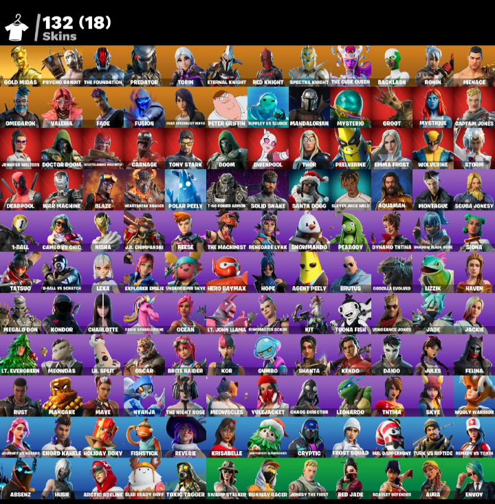 CONTA DE FORTNITE ANTIGA, MUITO RARA +190 SKINS