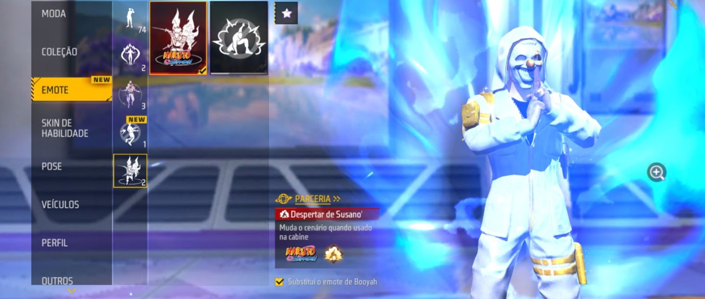 Conta de Free Fire com skins raras