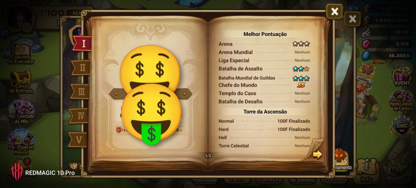 Melhor personagem da colab Light Fern + 2 LDs