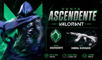 CONTA VALORANT ASCENDENTE KURONAMI E COM MMR ALTO E MUITO MAIS !!!