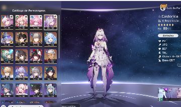 CONTA HONKAI STAR RAIL COM TIME PREMIUM DA CASTORICE + SILVERWORLF LVL999