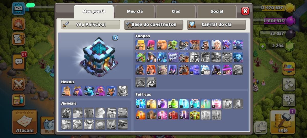 Conta Clash Of Clans Full Acesso | CV 13 FULL Pronta para Jogar