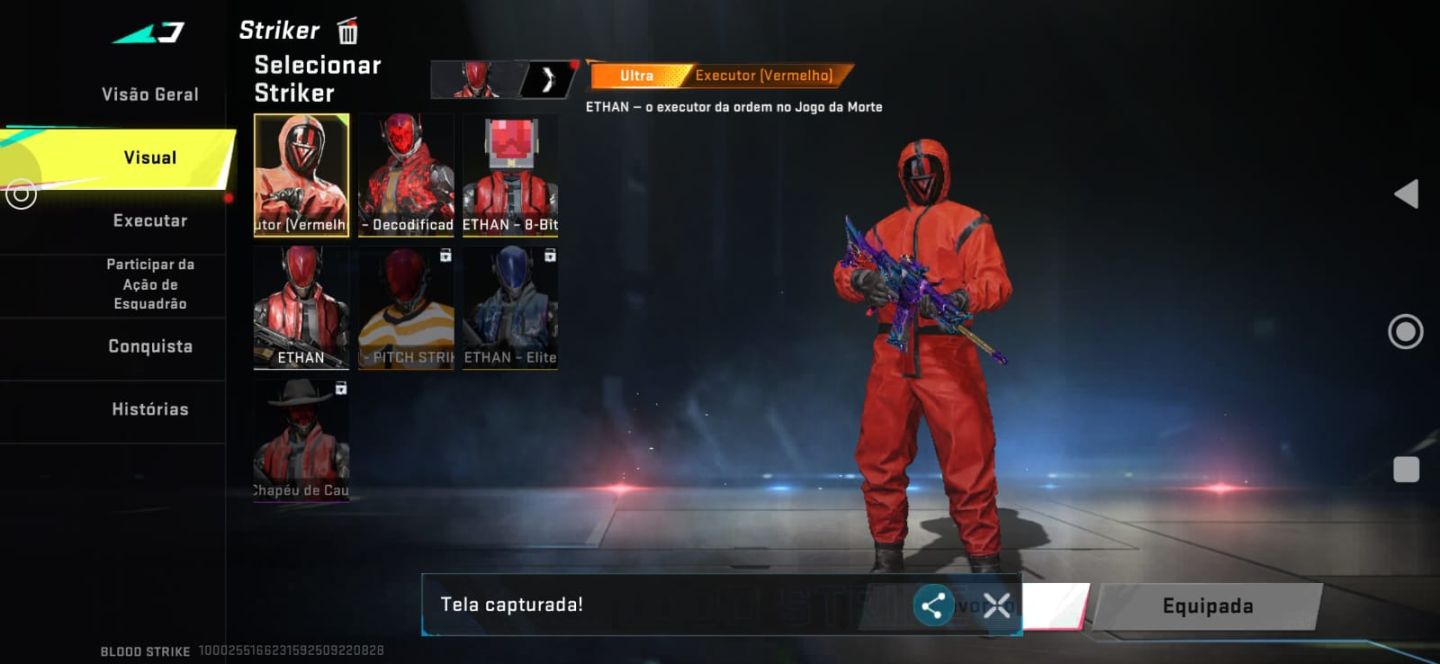 Conta blood strike muitas skins de armas e personagens,LVL 50