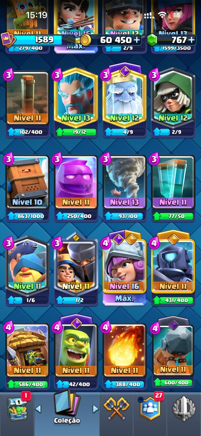 CONTA CLASH ROYALE 12 mil troféus