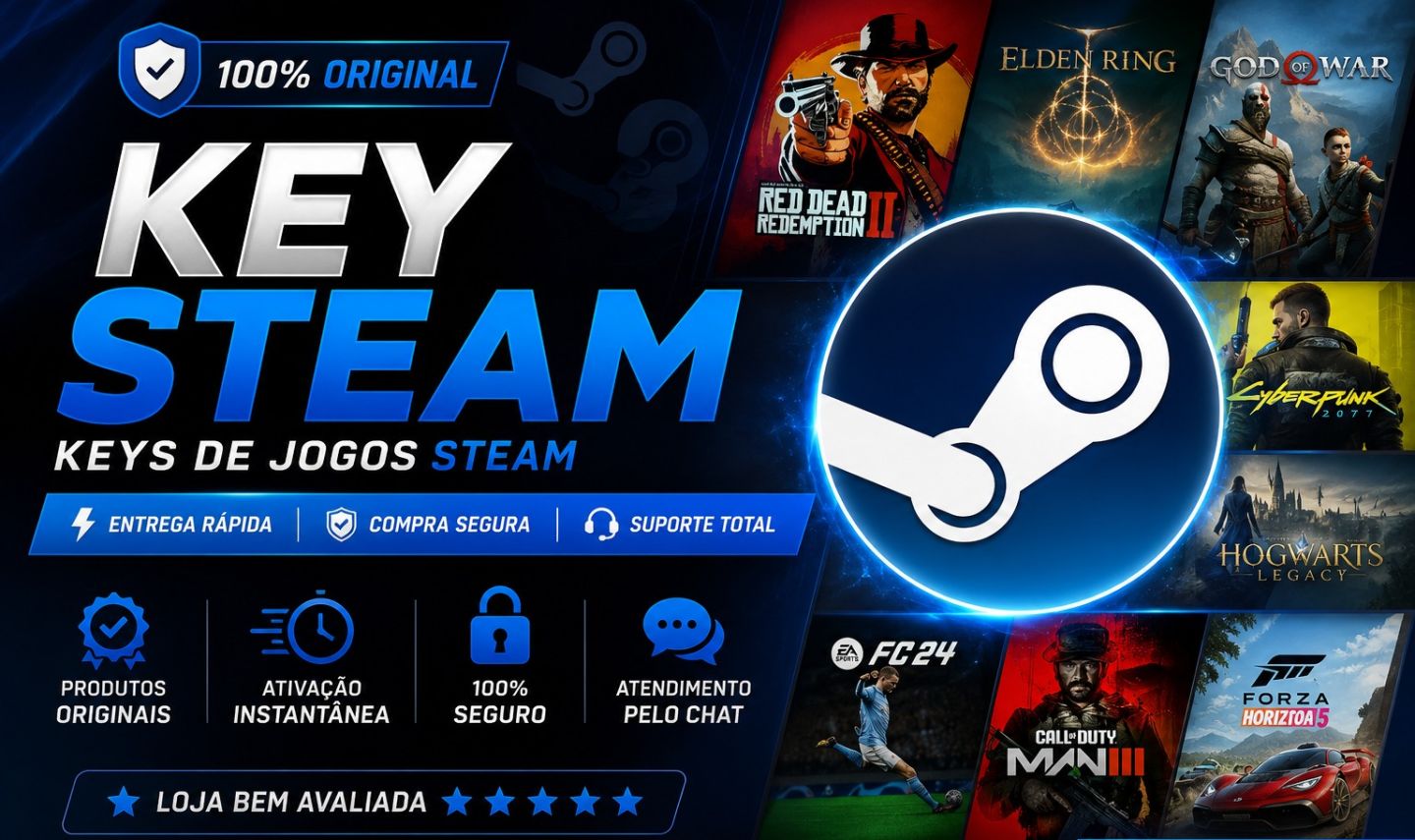 KEYS - STEAM - KEY DE JOGOS NA STEAM + BRINDE