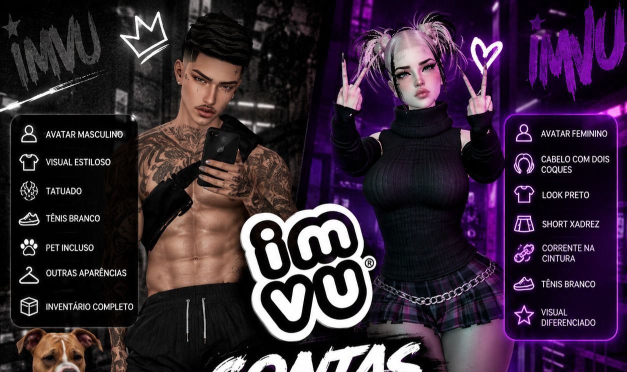 Duas contas imvu para vc n começar do zero