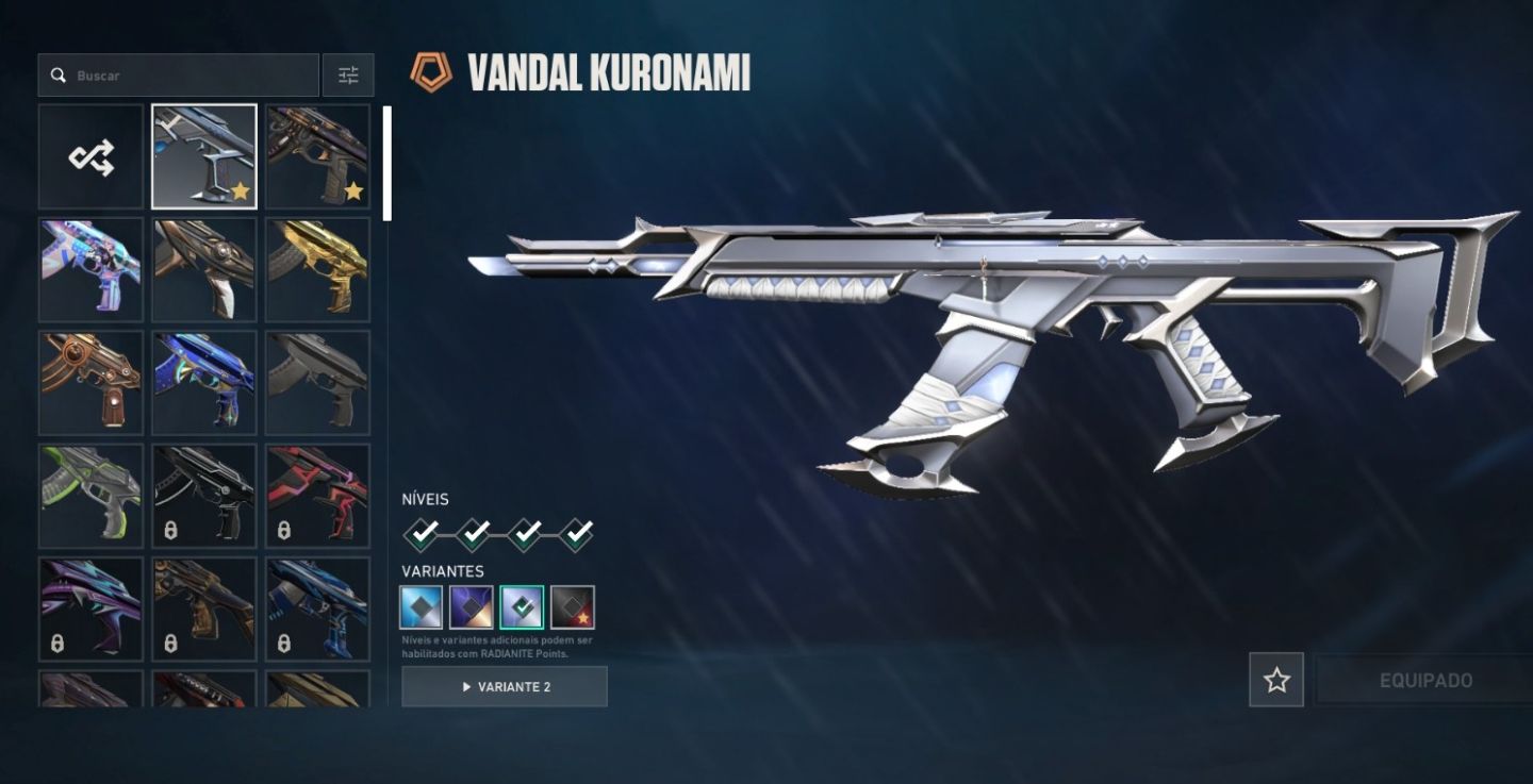Conta valorant com varias skins inclusive skin rara champions
