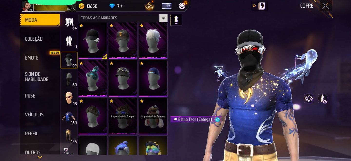 CONTA FREEFIRE 2 ANGELICAIS E COELHAO