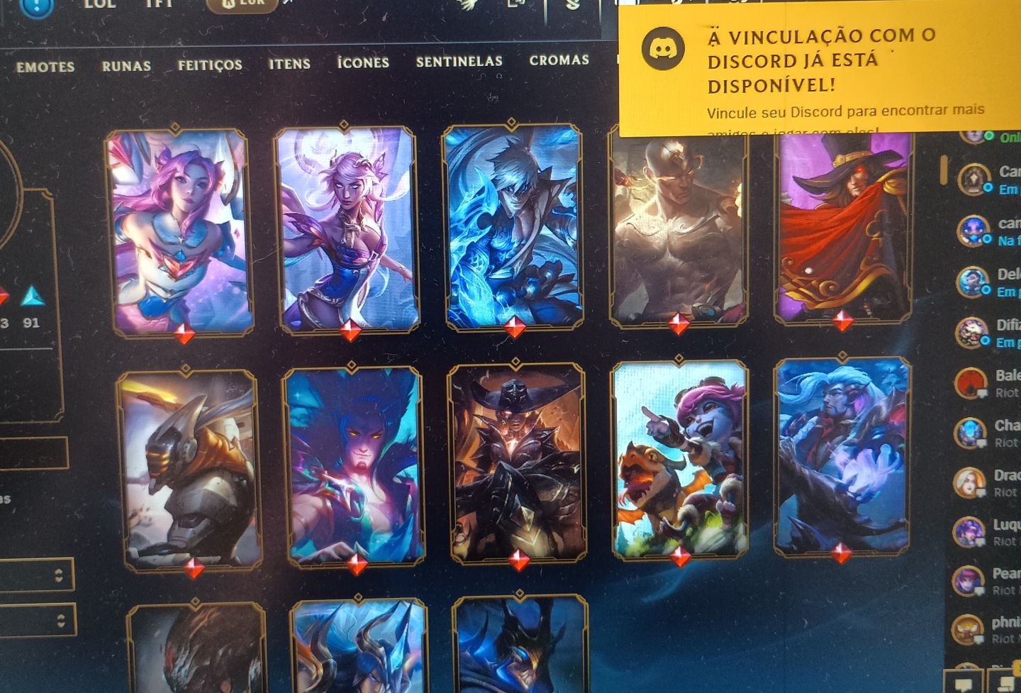 Conta League of Legends Honra 5 MMR Diamante