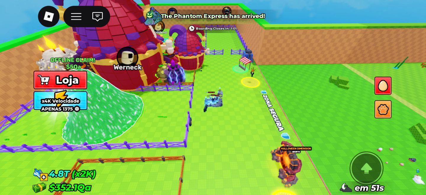 Conta de roube um ovo com Roblox gastado