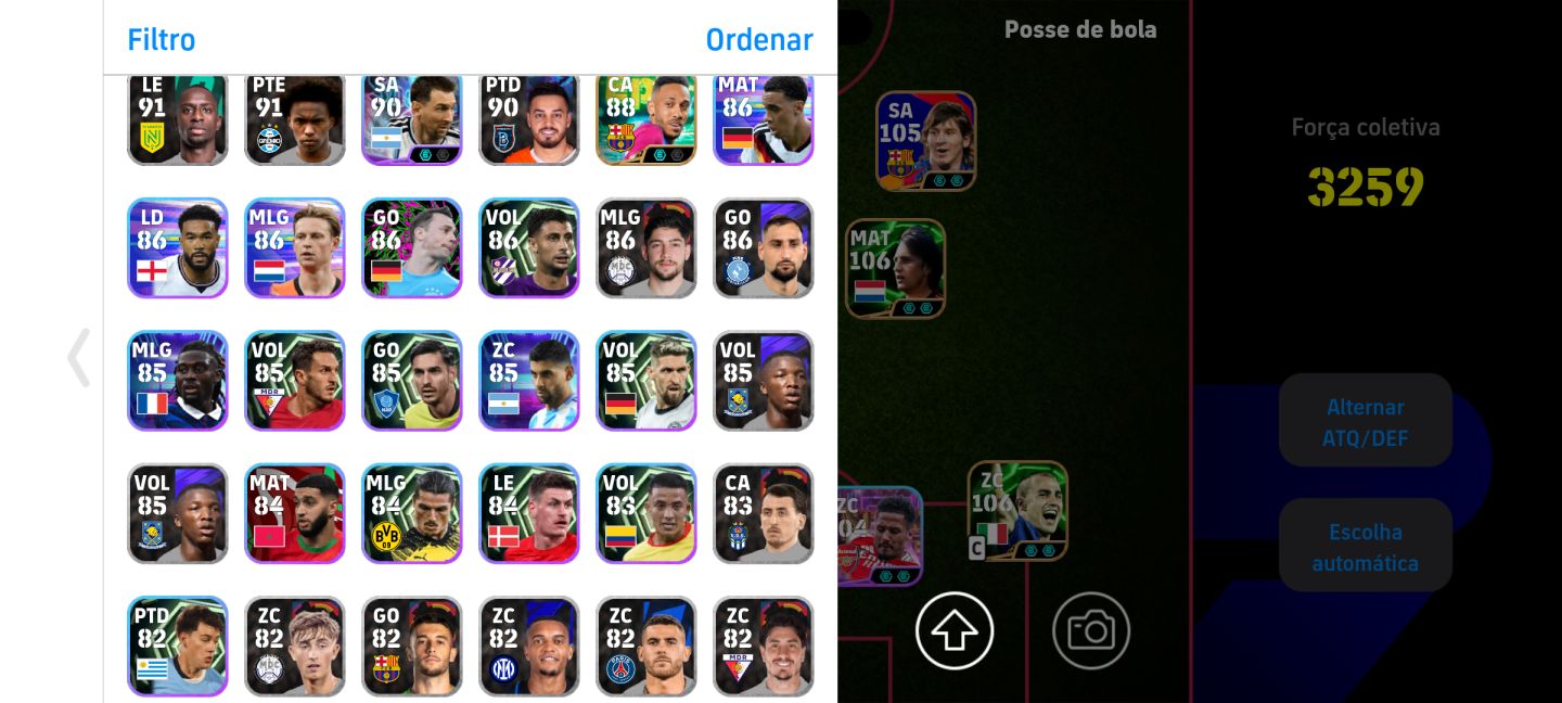 Conta eFootball BRABA do Gullit, Zola e Pelé