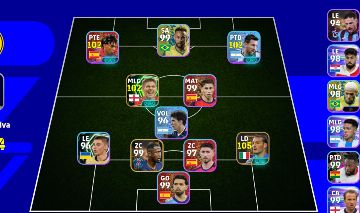 CONTA EFOOTBALL COM ZAMBROTTA , NEYMAR, YAMAL E MESSI INICIANTE