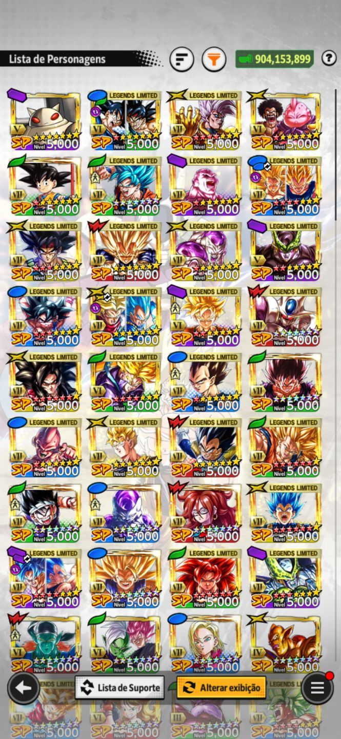 CONTA DRAGON BALL LEGENDS END GAME LVL 680