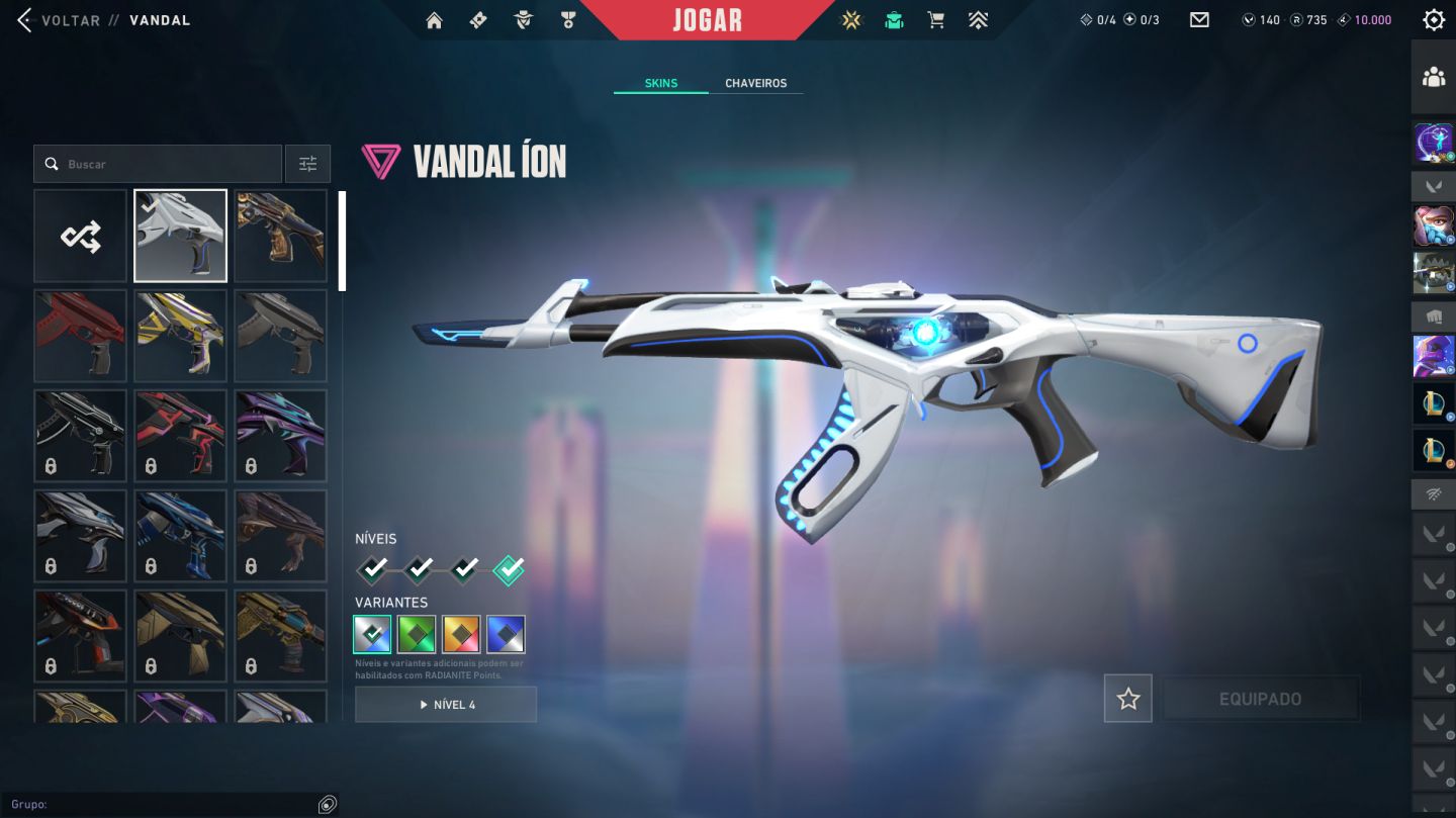 Conta valorant unico dono Varias skins