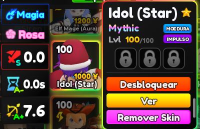 ANIME ADVENTURES - IDOL (STAR) EVO S/A-/A+ EM STATUS