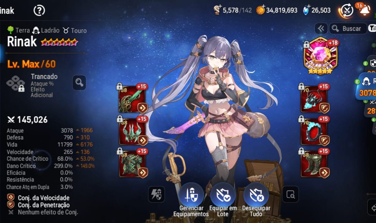 Epic seven - Conta pronta pra jogar e se divertir