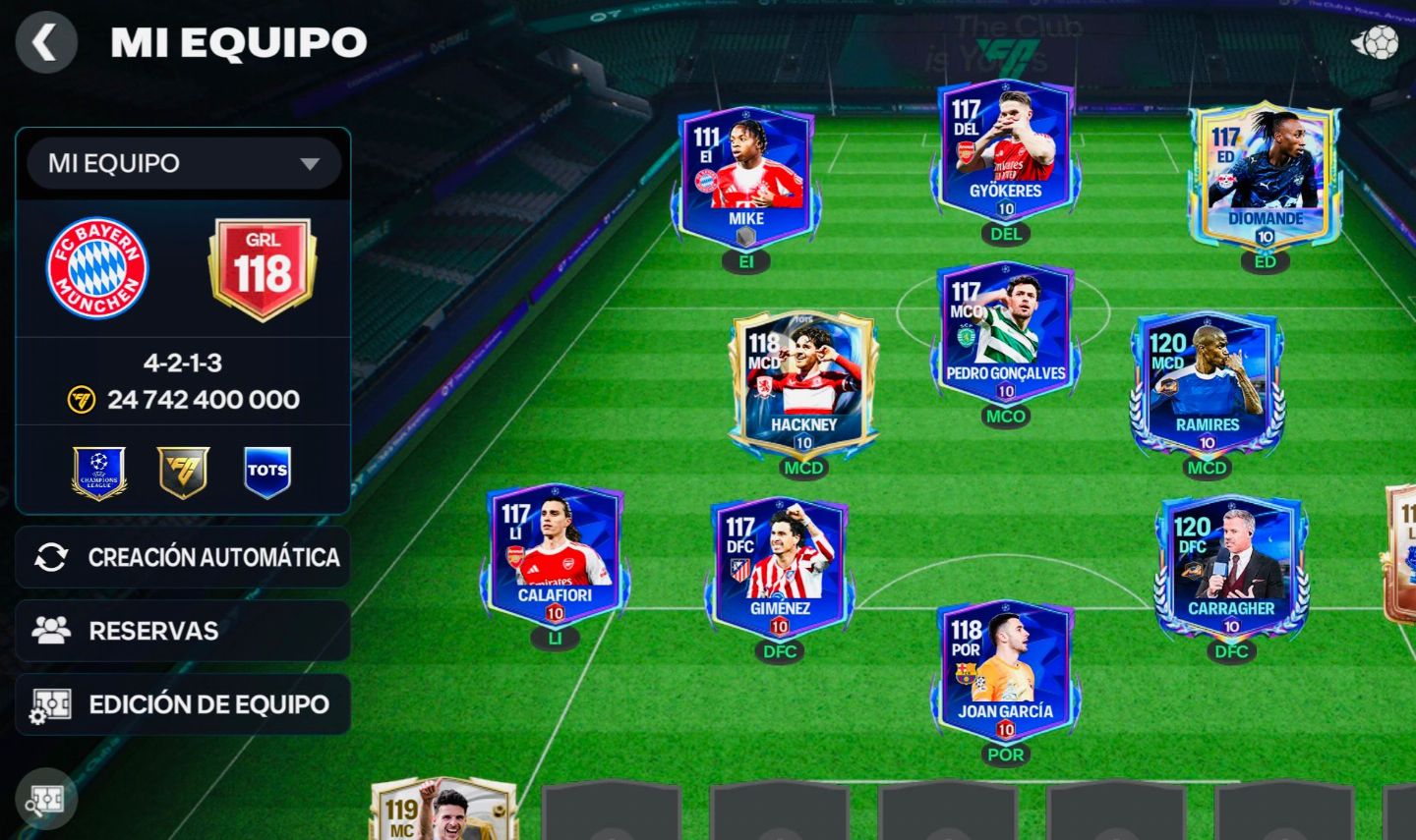 Conta EA FC MOBILE 118 GRL !! Oferta LIMITADA