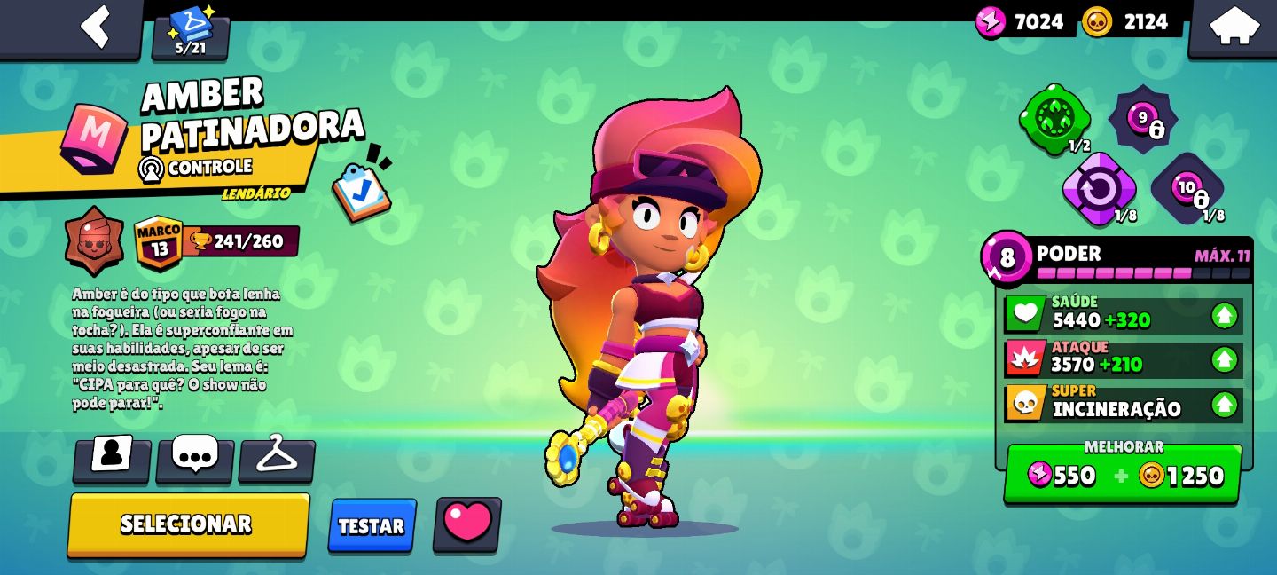 Conta brawl com chester espírito da mata!