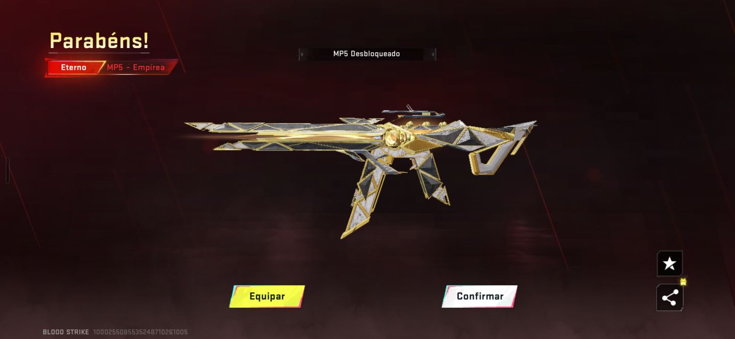 Conta blood strike com mp5 Empirea já upada nível 2,conta Full acesso!