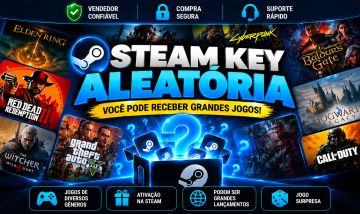 STEAM KEY ALEATÓRIA JOGO SURPRESA PARA PC ATIVAÇÃO NA STEAM ENTREGA RÁPIDA
