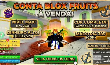 Conta Blox Fruits com Draco V3