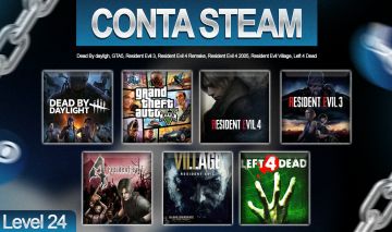 CONTA STEAM, RESIDENT EVIL 4 REMAKE, RE VILLAGE, RE 4 2005 E GTA5++