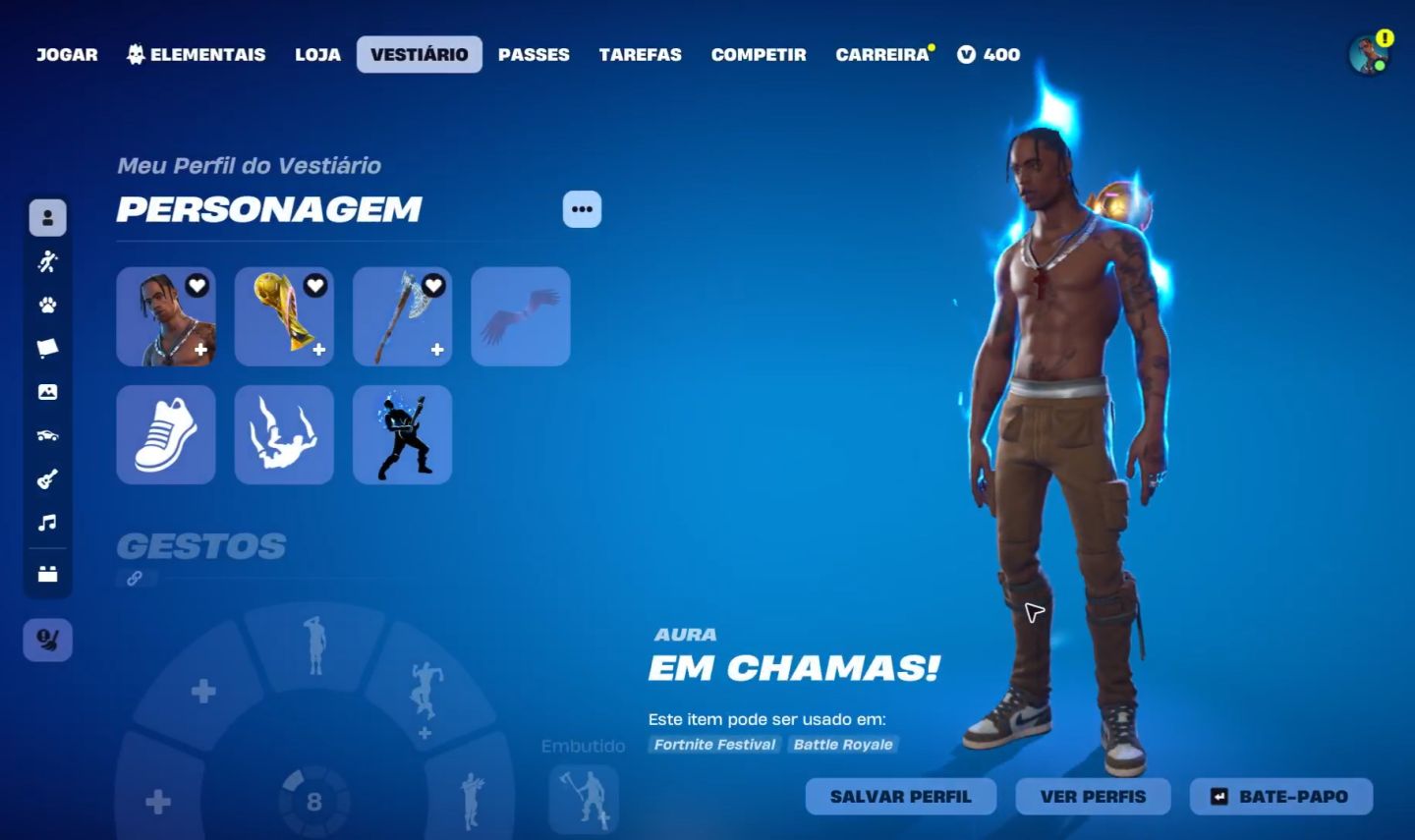 CONTA FORTNITE COM SALVE O MUNDO, TRAVIS , GLOW ETC