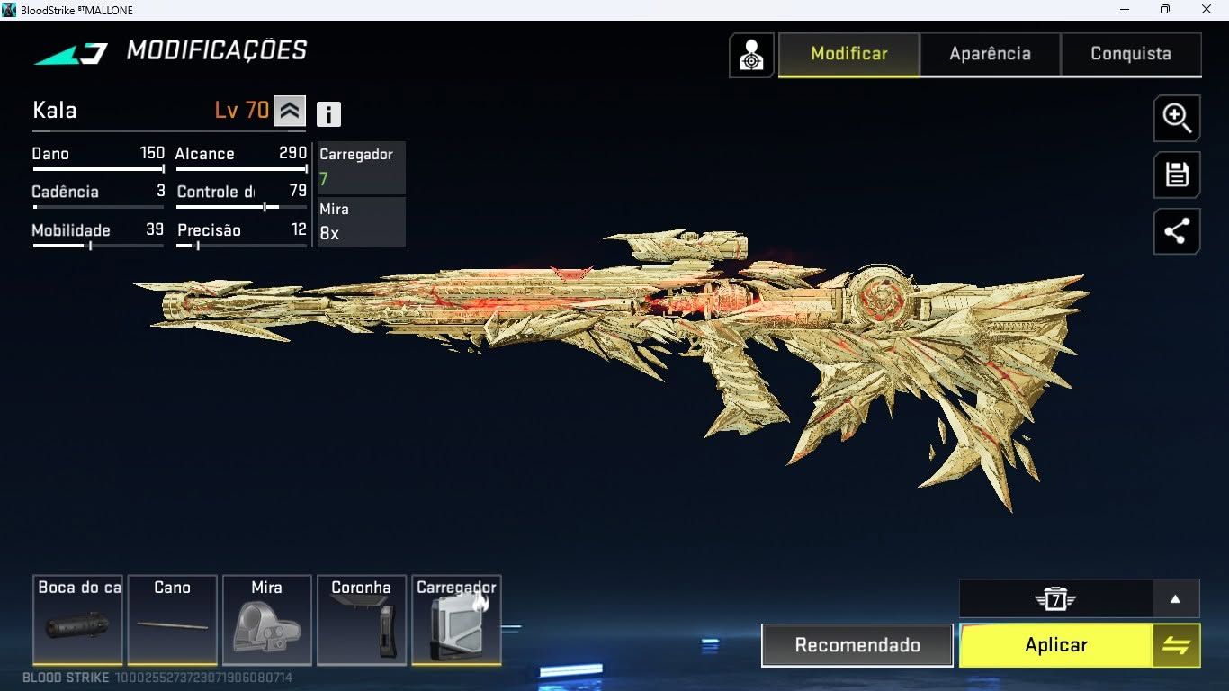 Conta BloodStrike | Skin NOVA - Rainha Escarlate +20 Skins Extras