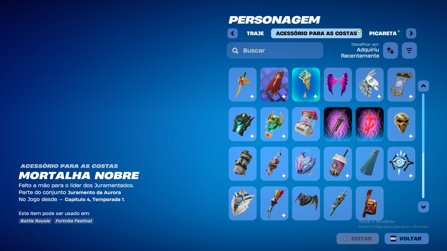 Conta fortnite varinha estelar(30+ skins)