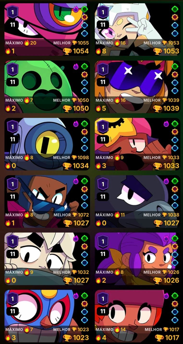 Conta Brawl Stars 59k+ Com coisas exclusivas