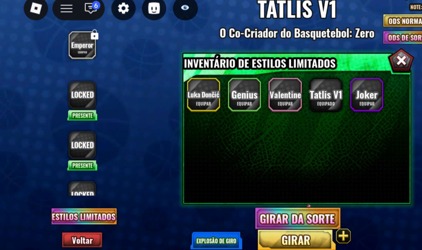 Conta de Roblox Upada em Diversos jogos Basketball zero