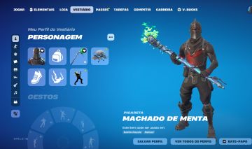 Conta fortnite cavaleiro negro e minty