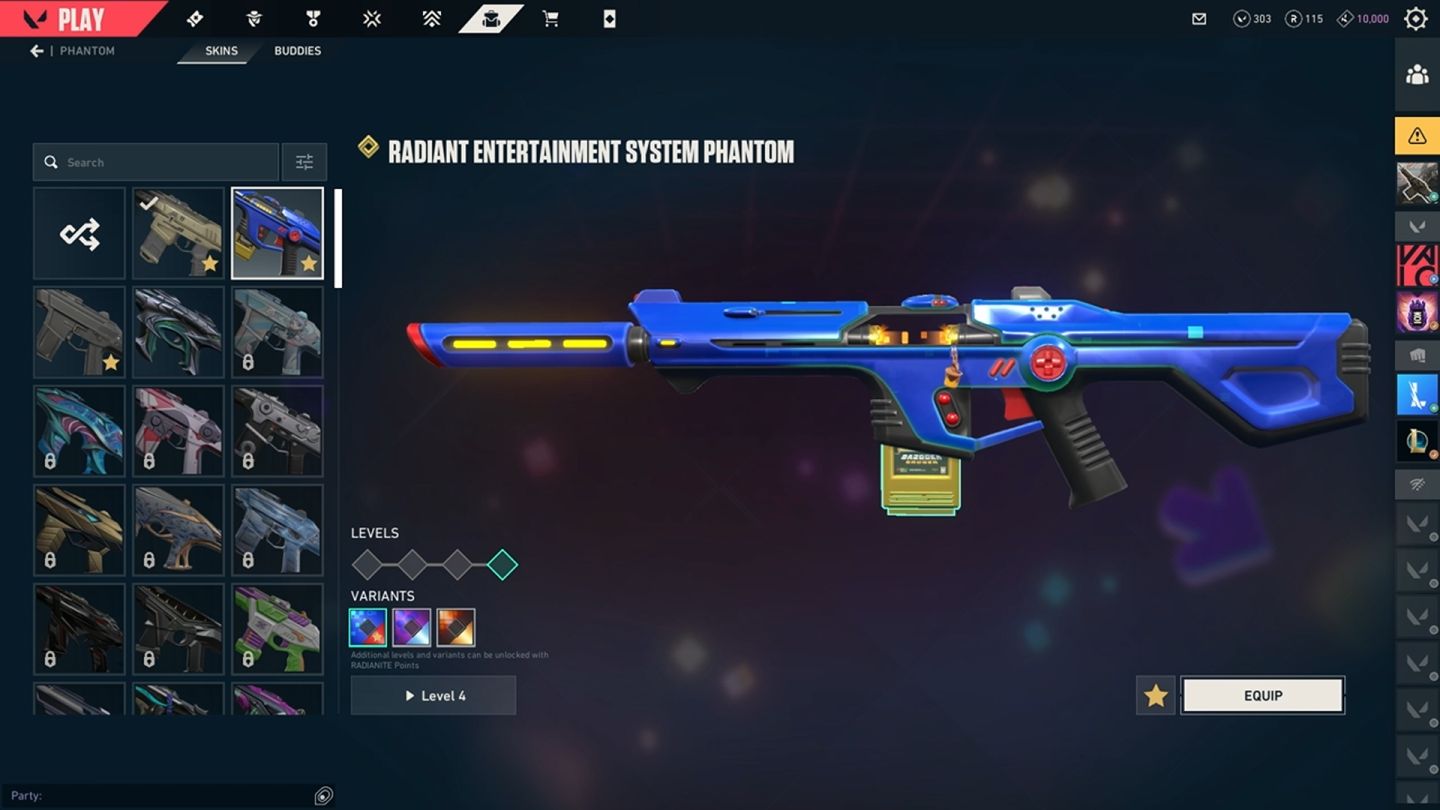 Conta Valorant skins premium