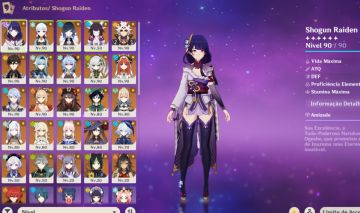 CONTA GENSHIN IMPACT RAIDEN + BIS | NILOU + BIS | COLUMBINA E MUITO MAIS