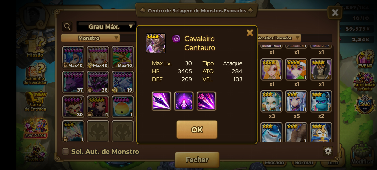 Conta iniciante Summoners war 2 NAT LD Son Zhang Lao + Ghurkha