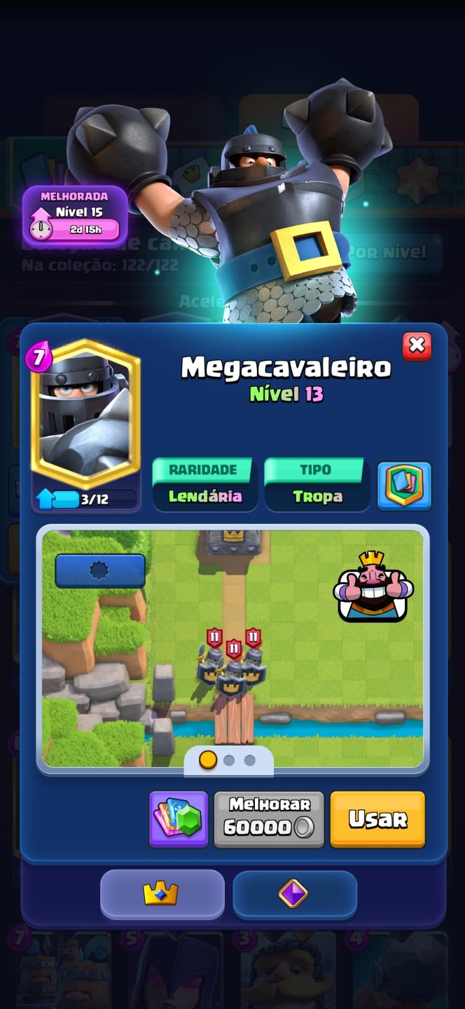 Conta de clash royale arena lendaria muito upada