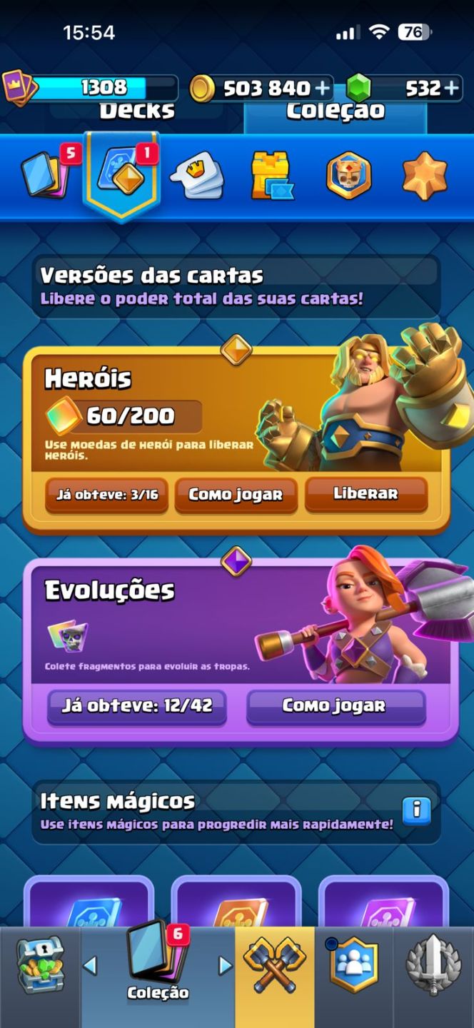 Conta Clash Royale / Medalha 10 anos de Jogo/ 4 Cartas Nivel 16 / 12 evolucoes