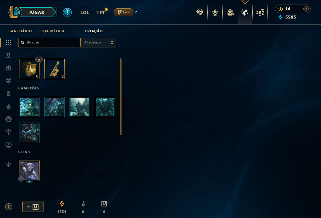 CONTA MAIN LUX | ELEMENTALIST | 35 CAMPEÕES | NÍVEL 63 FULL ACESSO | +SKINS |SUP