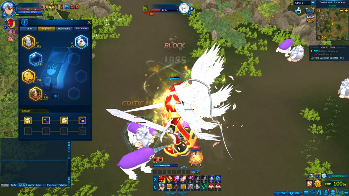 Conta com Rank U e Set Yolei