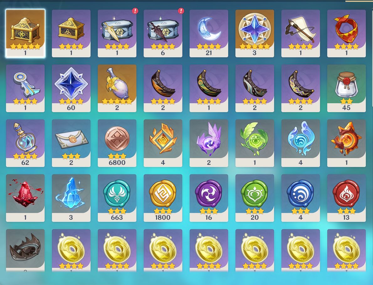 AR57 NEUVI / FURINA / ESCOFFIER / RAIDEN R1 / NAHIDA / ARLEC / XIANYUN / AYATO