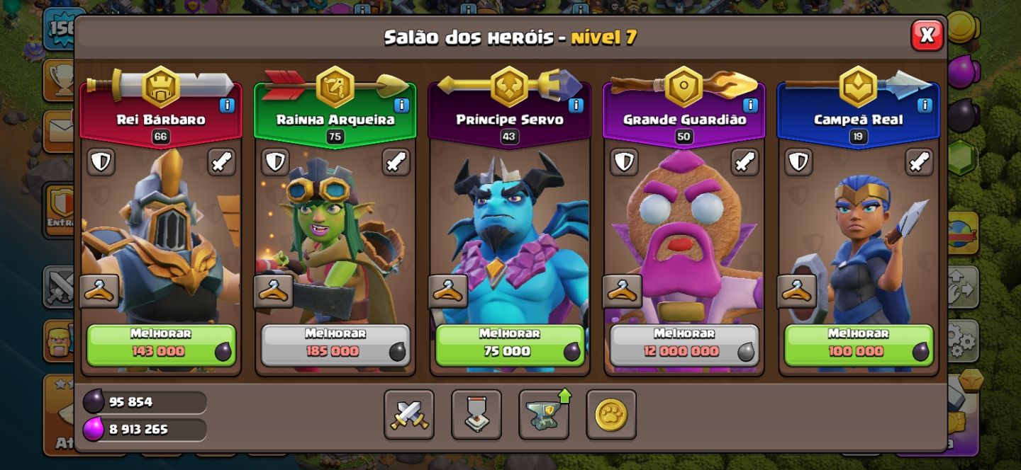 Combo Supercell: Clash Royale 12K Troféus + Clash of Clans CV13 (6 Construtores