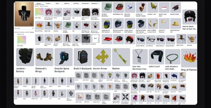 CONTA ROBLOX +100 ITENS OFFSALE | CHAT DE VOZ | INVENTÁRIO VARIADO